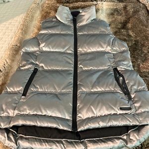 Athleta silver metallic vest. Almost new. Size XS.